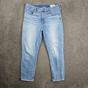 Gap Vintage Slim High Rise Jeans Womens 31 12R‎ Medium Indigo Blue Stretch Denim